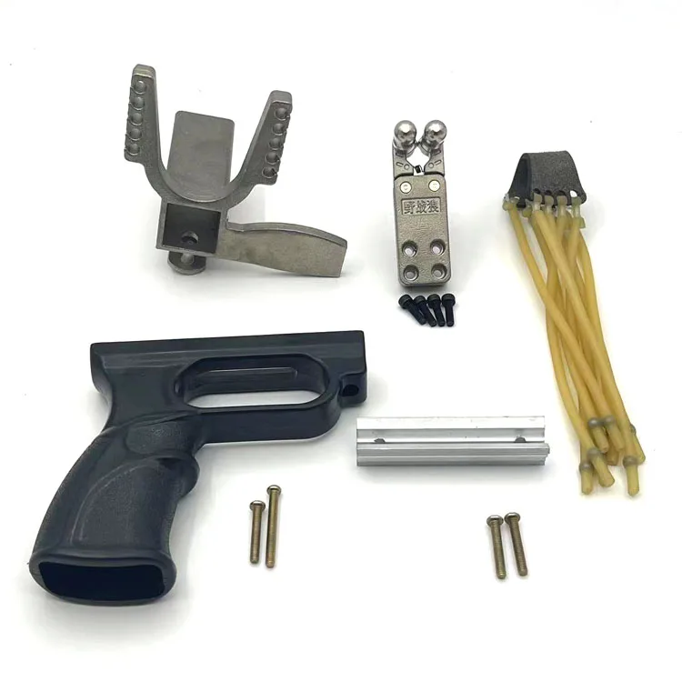 Outdoor shooting and hunting slingshot accessories and equipment