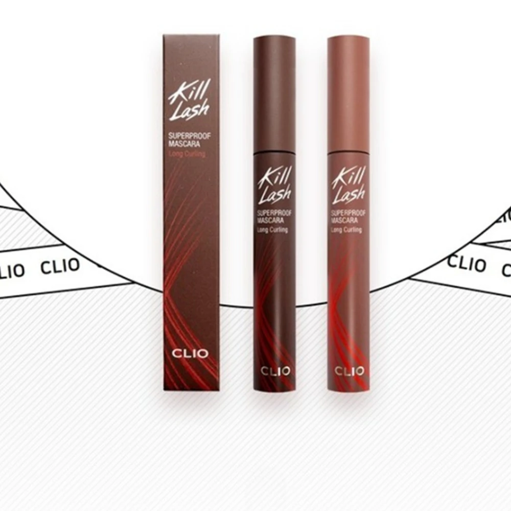 Mascara Top Quality korean Cosmetic make up Clio Kill Eyelash Super Waterproof Mascara 7G long curling mascara
