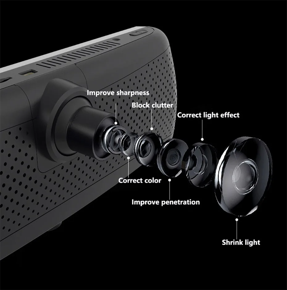 10 touch screen4GCar DVR Camera GPS HD 1080P Android Dash Cam Navigation ADAS Car Video Recorder Dual Lens Navigator Camera