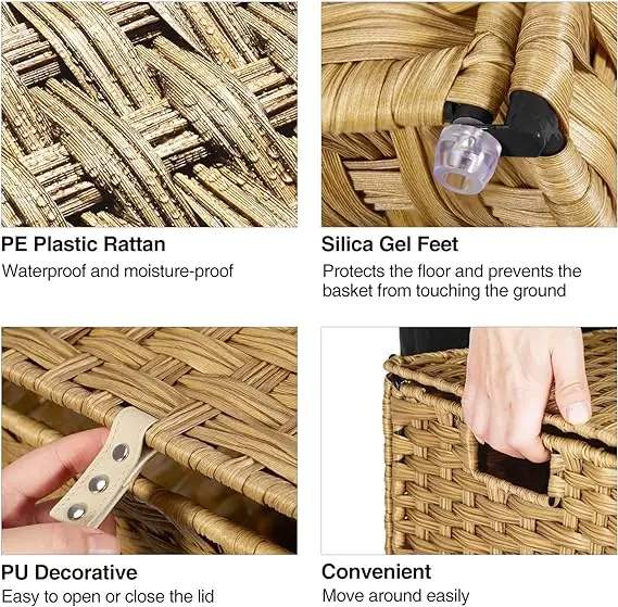 hot selling Baskets for Organizing Weave Bathroom Basket Recycled Paper Rope Storage Basket