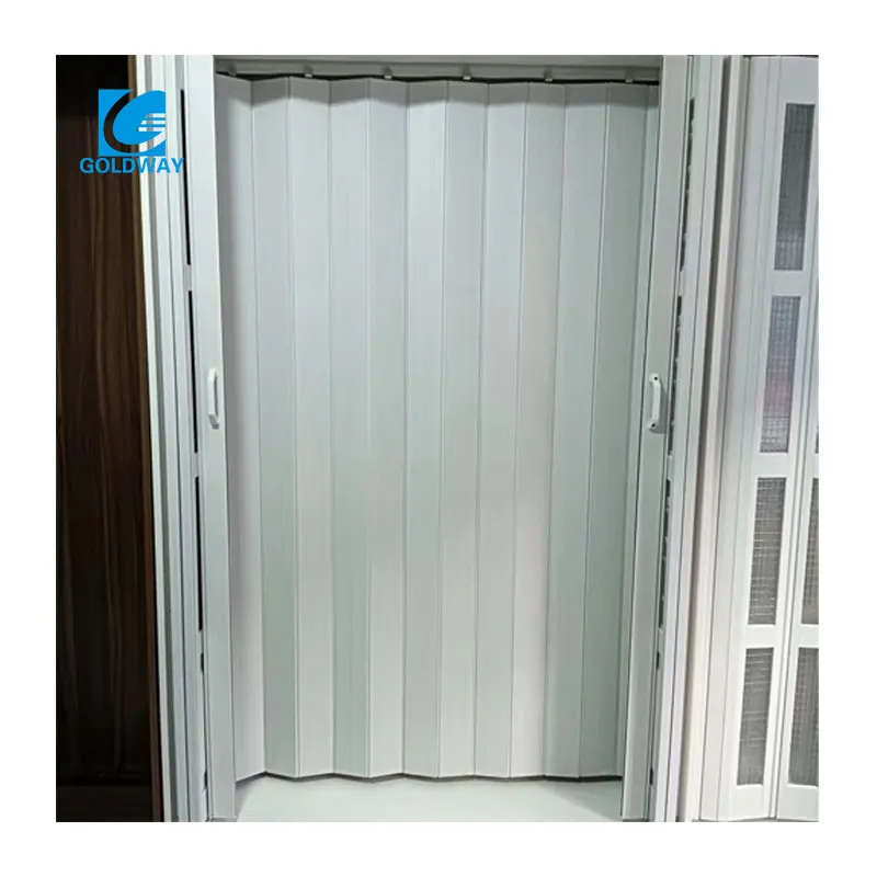 Accordion No Perspective Folding Door PVC Internal Plastic Sliding Door Partition Wall