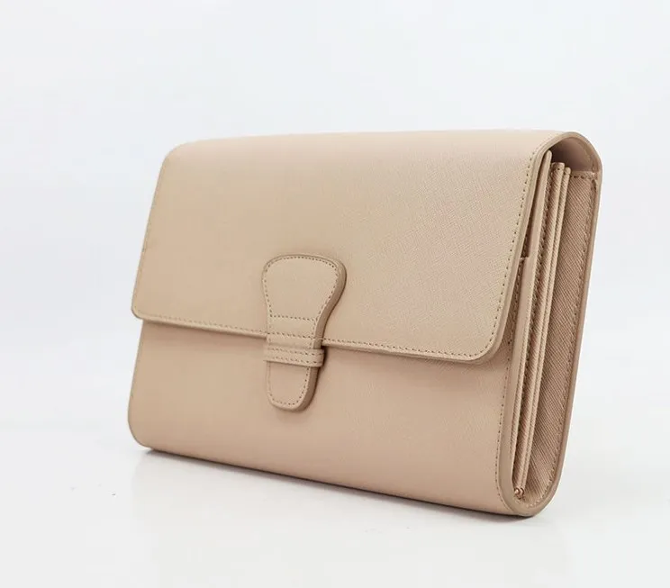 Factory Long Wallet for Men Women Genuine Leather Travel Clutch Leather Card Leather Travel Wallets