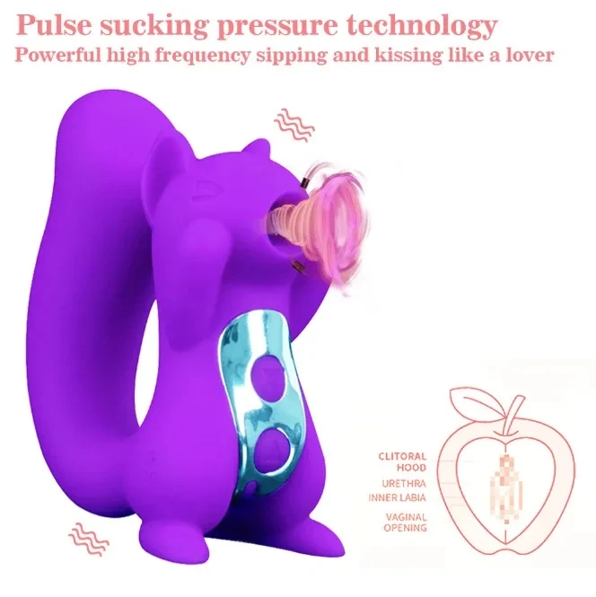 Multifunctional G Spot Clitoral Sucking Vibrator Adult Mini Vibrating Squirrel Suction Vibrator