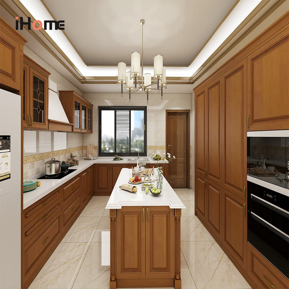Foshan Furniture Customised Modern Multifunction Kitchen Wooden Cabinets Modern