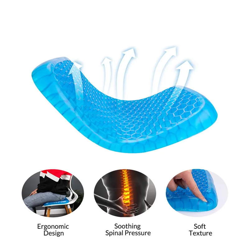 New High Quality Summer Cooling Ice Sofa Chair Seat Cushion Comfort Non Slip Car Seat Pads