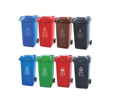240 liter HDPE Outdoor portable Trash Bin Can Recycling Waste Bin Plastic Dustbin for Parks