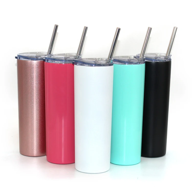 
Оптовая продажа, блестящий стакан с двойной стенкой из нержавеющей стали с крышкой 