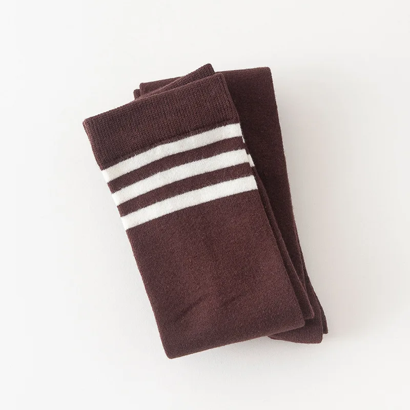 Woolen solid color knee high socks wholesale for women warm fleece leggings thick winter warm