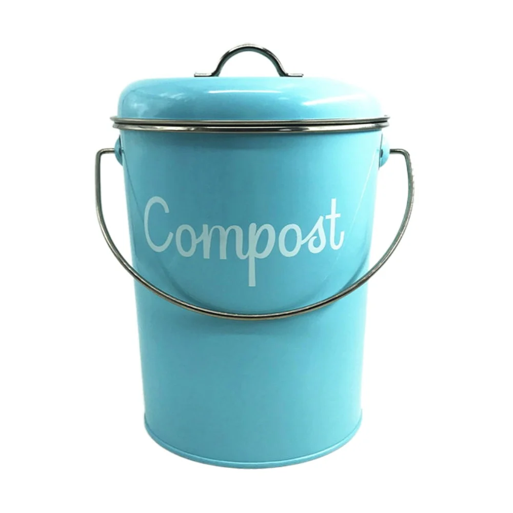 Кухонный металлический контейнер для мусора