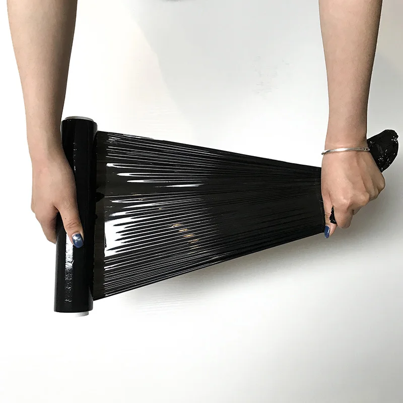 Hot Sale Private Label Slimming Body Black Plastic Wrap Weight Loss Burning Belly Stomach Fat Shaping Body Osmotic Wrap