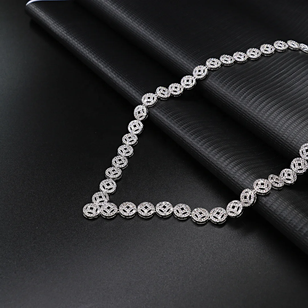 Guangzhou Fashion Jewelry Factory OEM and ODM Hot Sale Nigeria CZ Necklace Earring Bracelet Ring 4pcs Jewelry Set