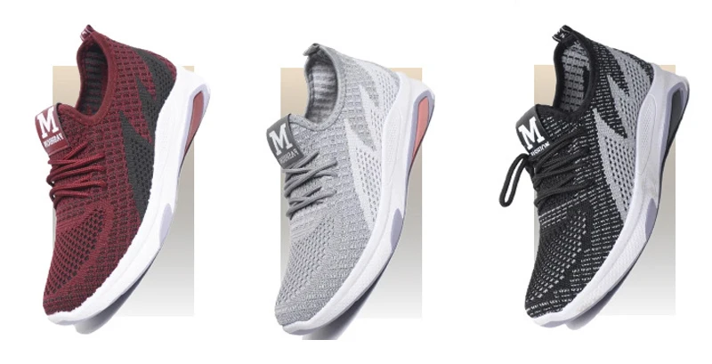 Fashion Custom Logo Knitting Sneakers Casual Running Shoes Men And Women
