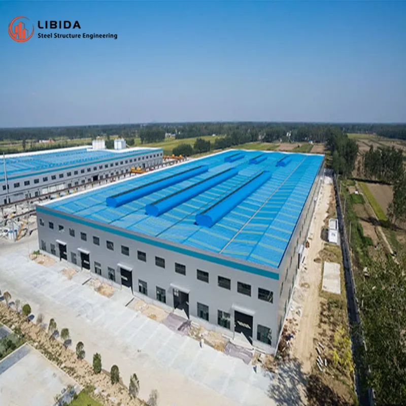 Hot Sale Modular Design Large Workshop System Building Shading Steel Structure
