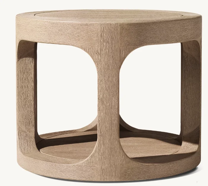 New Designer Solid Teak Round Side Table Furniture Sectional Outdoor Patio Furniture Teak Table for Garden