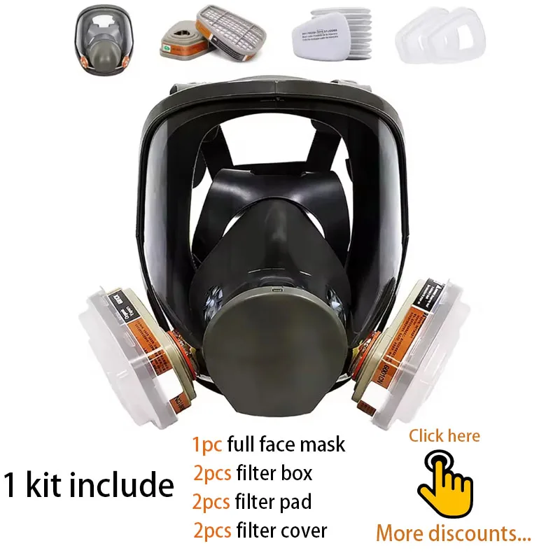 Factory Direct Sale Respirators One Kit Efficient 6800 Full Chemical Gas Mask