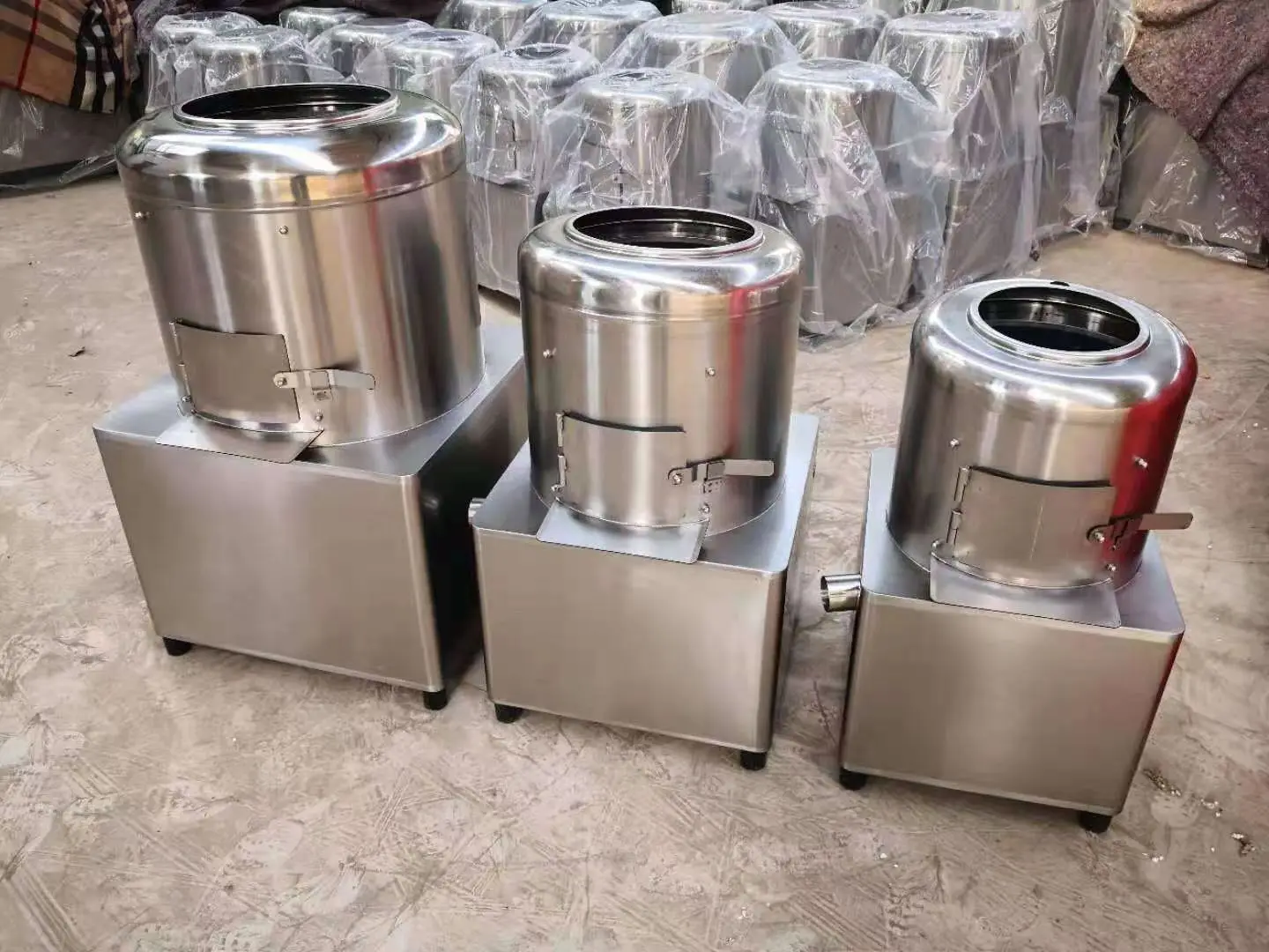 Factory direct sale stainless steel potato cleaning commercial fully automatic sweet potato ginger peeling machine