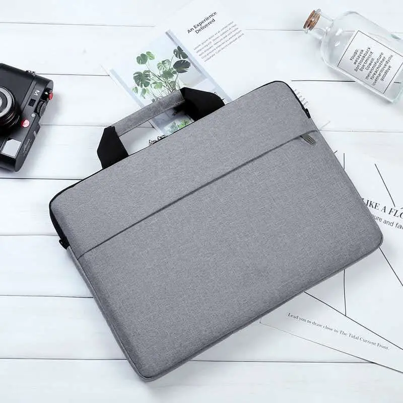 Korean Fashion Candy Color Polyester Business Laptop Bag Briefcase Breathable Shockproof Laptop Hand Bag