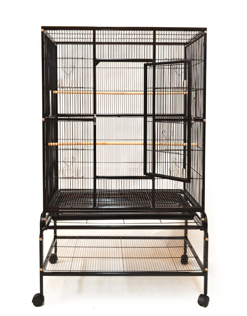 3-layers Luxury Large Space Parrots Bird House Metal Canary Big Breeding Bird Cage