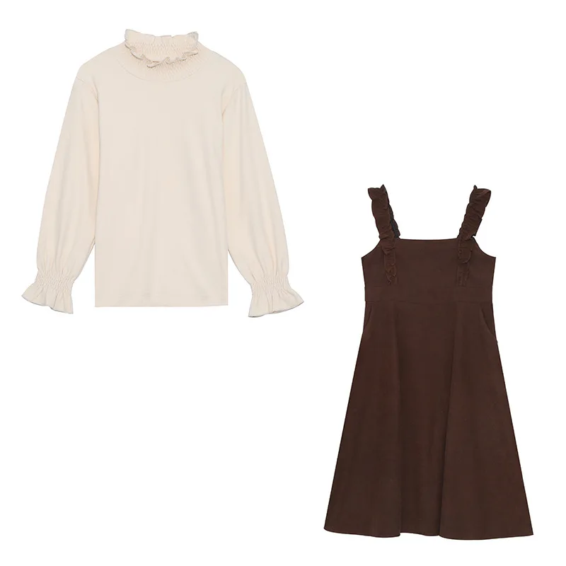 2023 женская одежда больших размеров Толстая сестра Костюм-Двойка для похудения милое молодежное платье длинное платье оптом