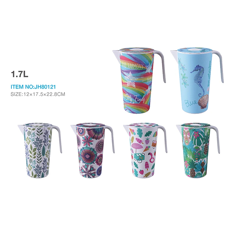 Eco friendly biodegradable bamboo fiber healthy durable milk jug