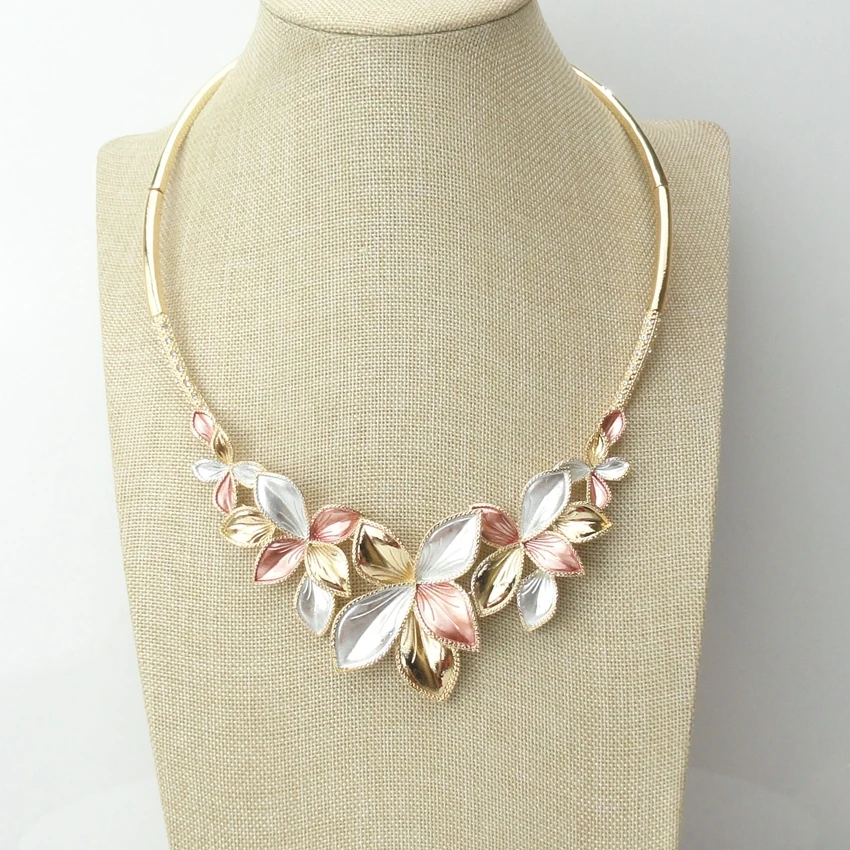 18k dubai gold plated jewelry set  fashion jewelry sets  hot sale African diamonds  FHK7004