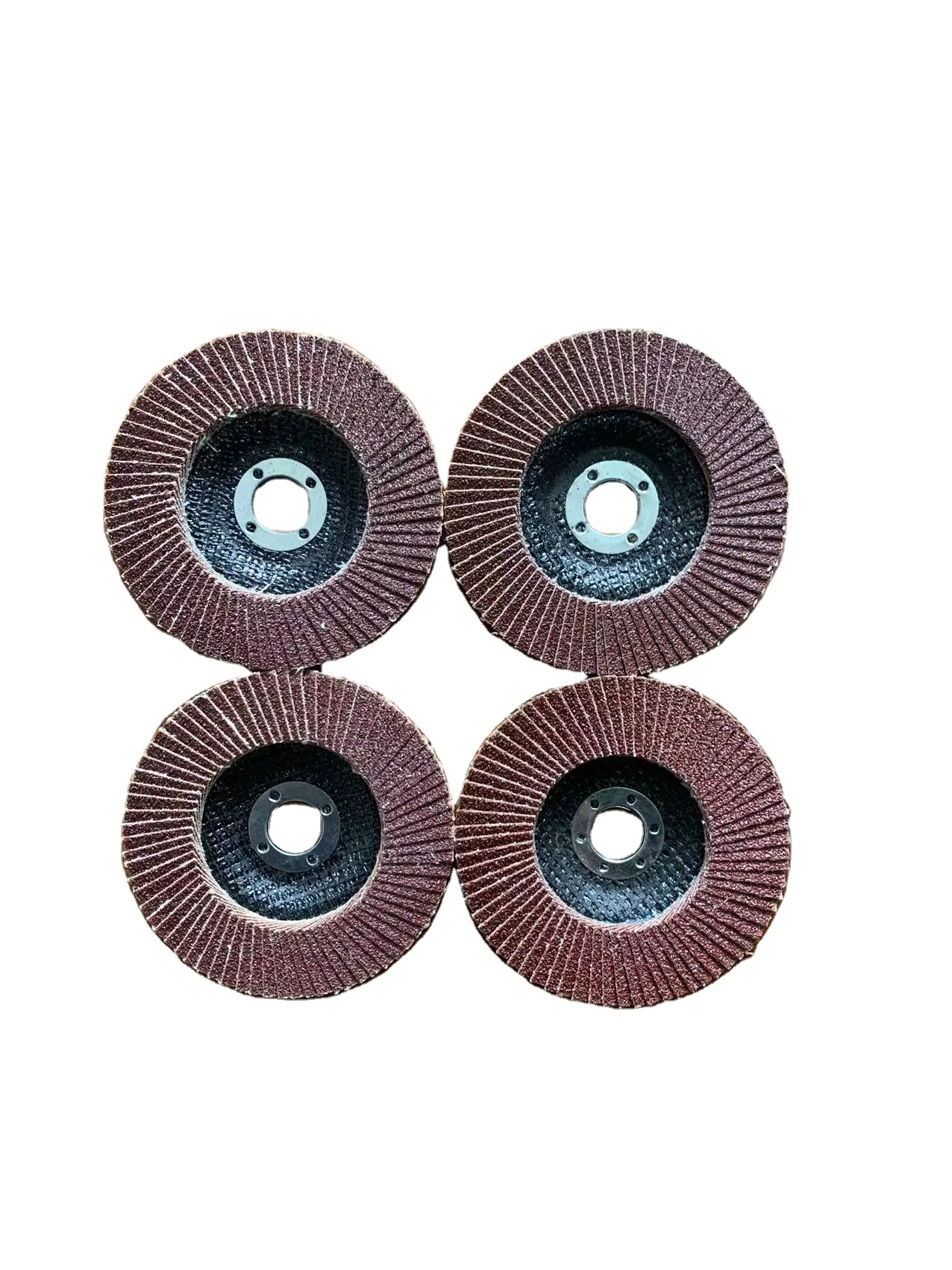 115mm 4.5 Inch Aluminum Oxide Flap Disc Metal Polishing Abrasive Disc with Fiberglass Backing for Sanding and Polishing