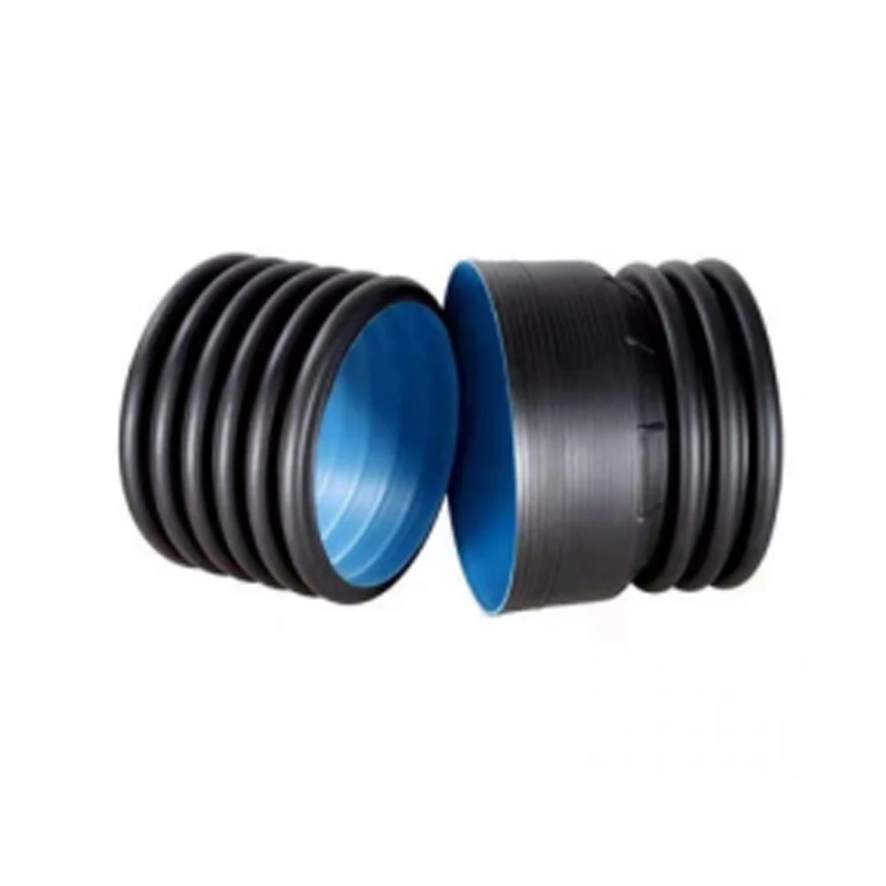 hdpe DN400mm SN8 double wall corrugated drainage pipe for drainage system pe 2 layer corrugated pipe