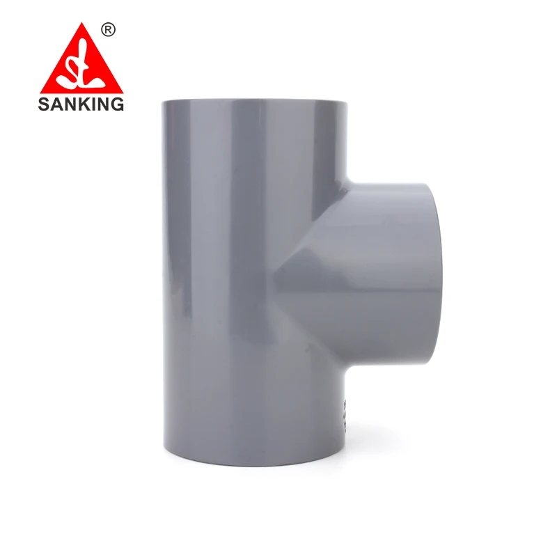 Sanking 20-315mm CPVC Tee DIN CPVC Tee Sch80 CPVC Equal Tee For Pipe Connector Accessories