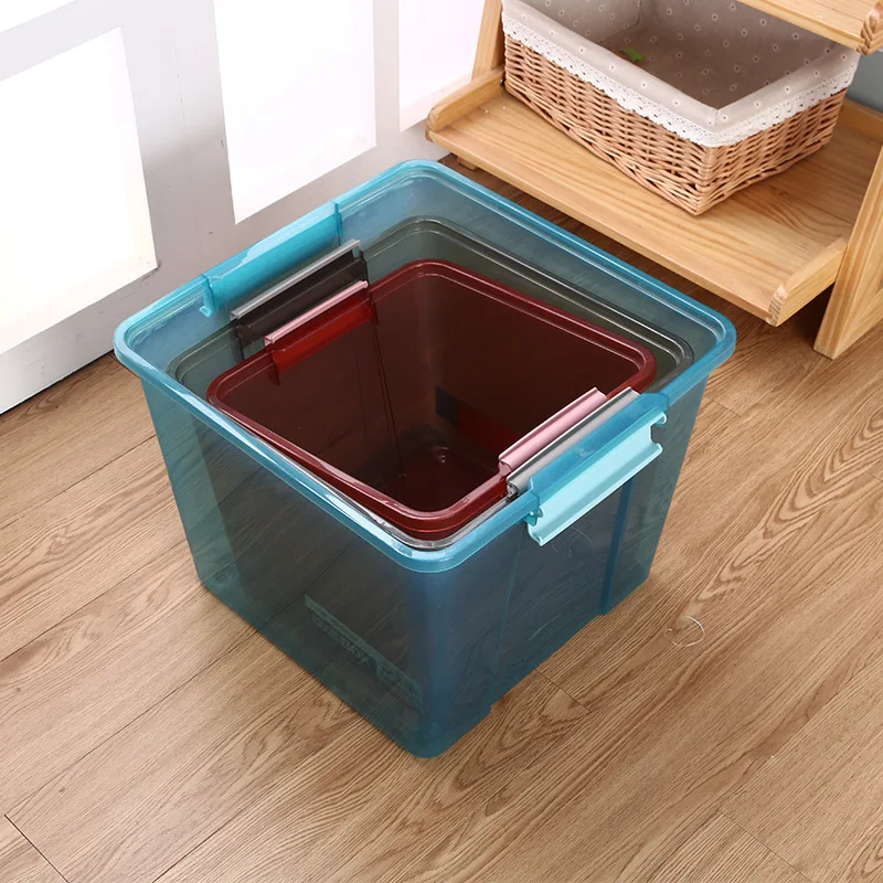 Multifunction Big Heavy Duty Clear Large Organizer Stackable Transparent Plastic Cloths Storage Box