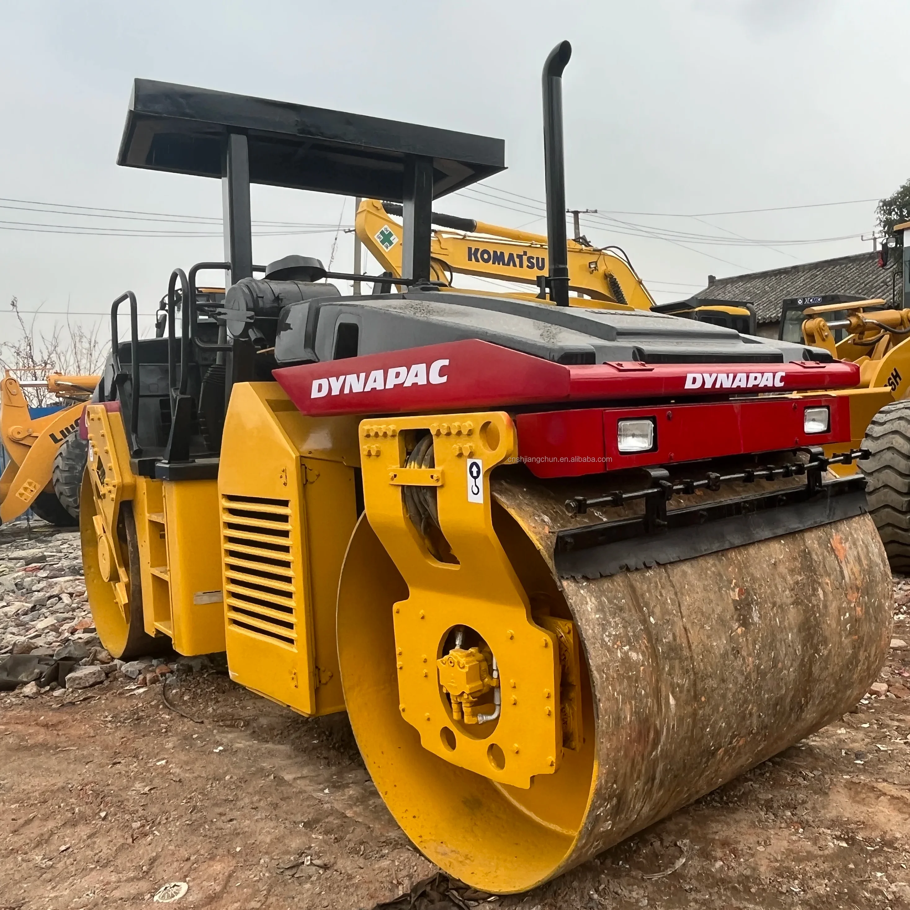 Used road roller Dynapac CC422 with Double Drum Roller in Good Condition for Asphalt road