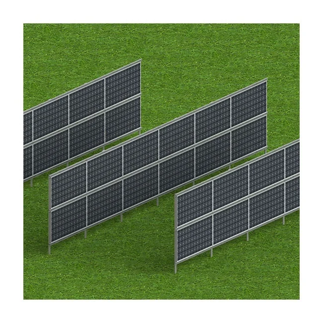 AS Ground Solar Mount Systems Galvanised Steel Vertical Solar Panel Mounting