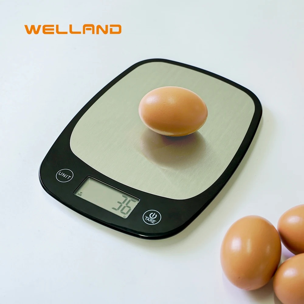 Precise Super Slim Portable Small Scale Stainless Steel 5kg LCD Display Digital Kitchen Scales