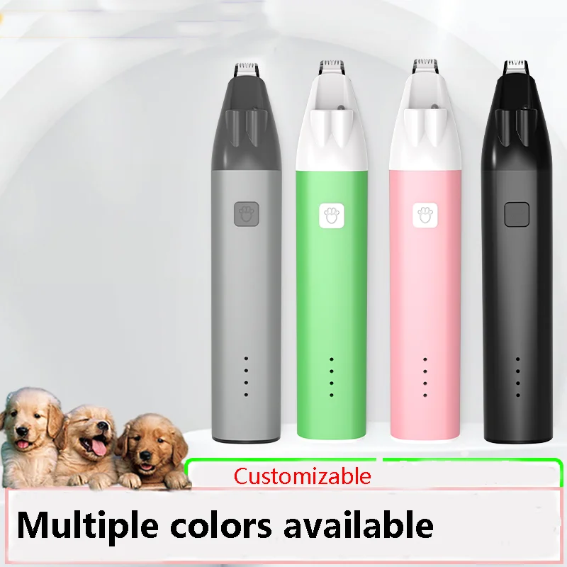 USB Rechargeable Pet Grooming Hair Cutting Scissors Pet Dog Cat Products Electric Pet Foot Shaver