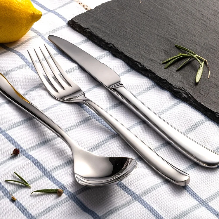 luxury stainless steel tableware cutlery set high quality flatware