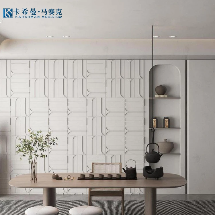 Modern Texture Board 3d Wall Panel And Environmental Friendly Wall Panels Textured Design Board For TV Wall Decoration