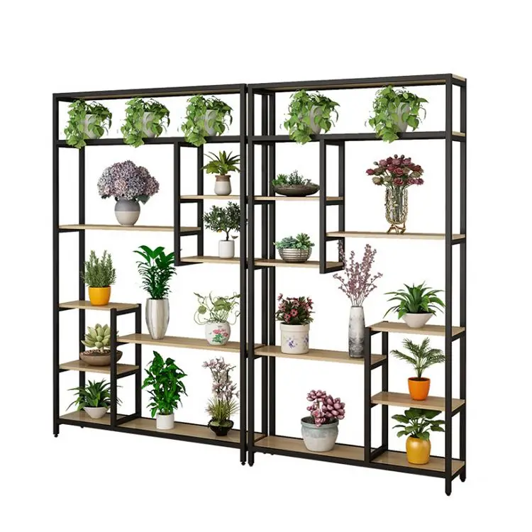 
Modern 5 Tier Shelves Corner Shelf Storage Display Bookstore Bookcase Flower Rack 