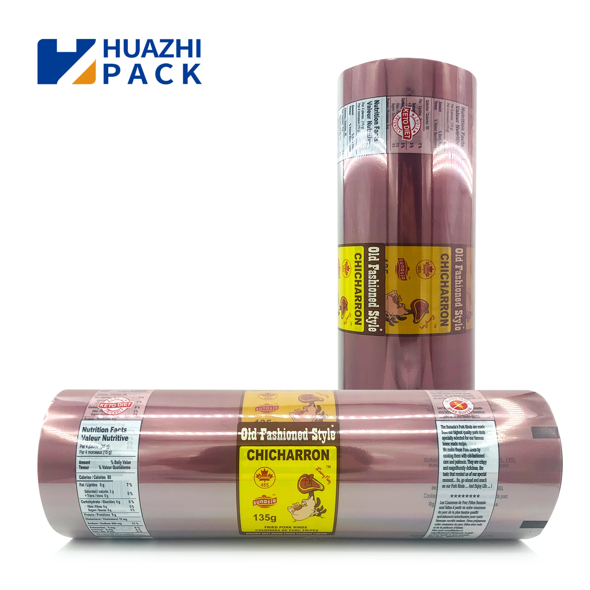 Food Grade Plastic Sachet retort automatic Mylar Roll For Candy Potato Chips Dumpling Packaging film roll