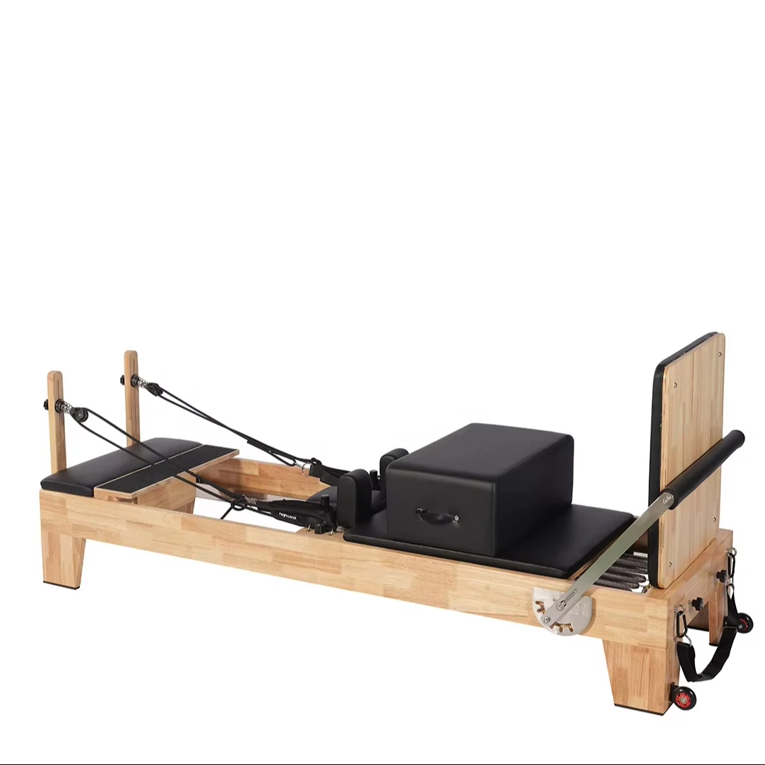 Home Studio Pilates Reformers Oak Wood Pilates Reformers Factory Hot Sale Gym Pilates Reformers