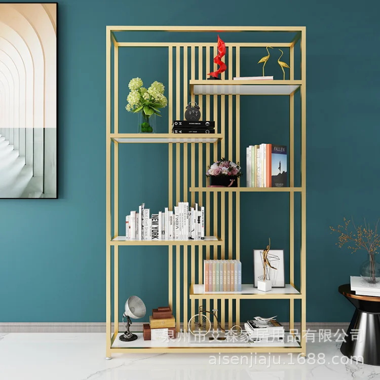 Металлическая Легкая Роскошная настенная полка, металлическая настенная подвесная маленькая книжная полка, настенная полка для хранения в гостиной, железная полка