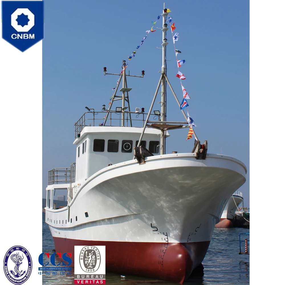 
78 ft China Fiberglass Hull Material RSW Tuna Longline Commercial Fishing Boat for Sale Fiji with Refrigerated Seawater Systems 