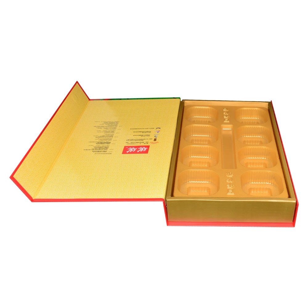 Wholesale Moon Cake Magnetic Paper Cardboard Packaging Gift Box Customized Mooncake Gift Boxes With Magnetic Closure