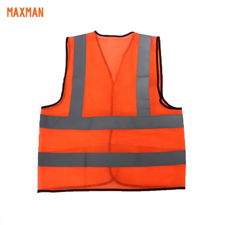 Work Safety Equipment Zipper Hi Vis Reflective Vest