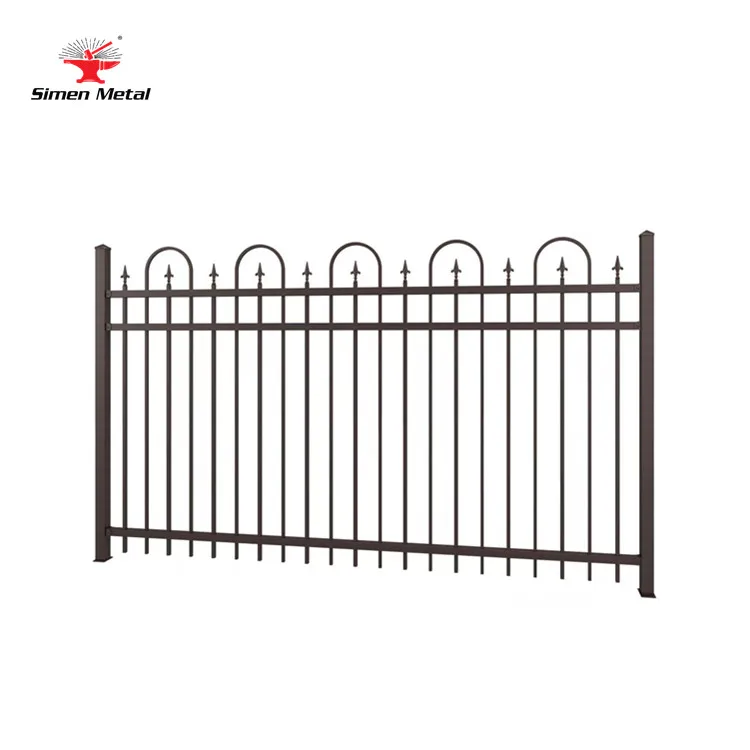 2024 Decorative wrought iron garden fence panels water proof metal fence easy assembled Top 200 sale in America