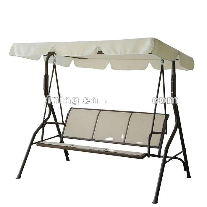 
3 seats recline metal outdoor swing chairs ,rocking recliner outdoor chair,garden canopy swing chairs 