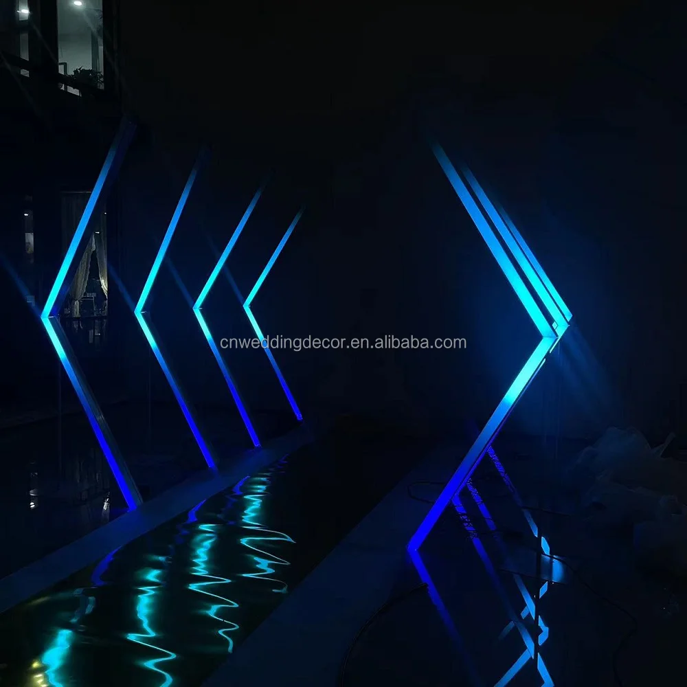 Wedding Reception Entrance Rgb Wedding Welcome Tunnel Walkway Arch Stand Stage Decoration Props Event