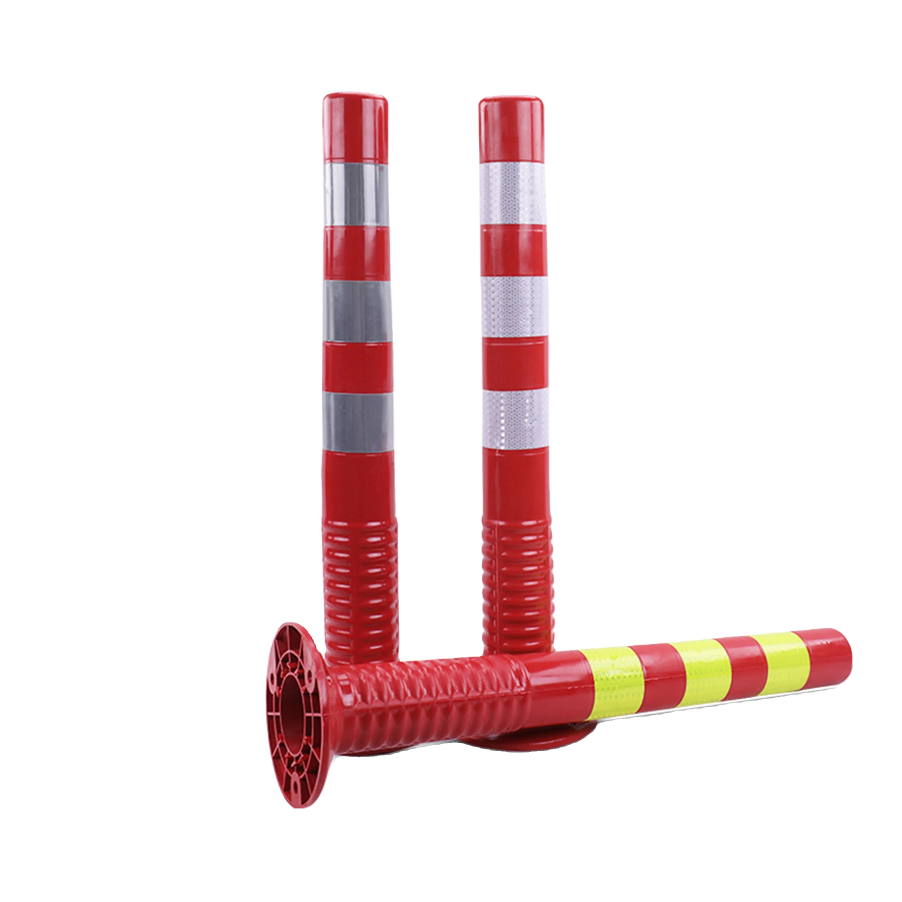 China Factory Price Reflective Flexible Delineator Post PE Durable Traffic Flexible Spring Post Road Bollards Plastic