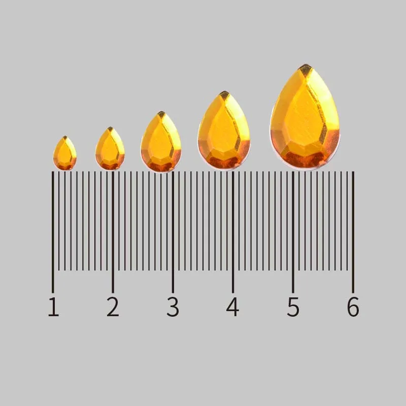 Super Flash Water Drop Beads Coated Color Water Drop Glass Loose Bead Cut Surface Water Drop For Diy Jewelry