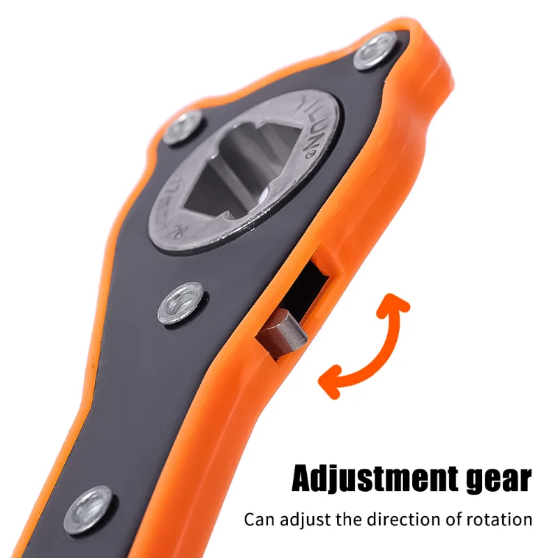 HAIYUAN High quality 2 in 1 Swivel Steel Scissor Lifting Car Labor Saving Jack Ratchet Rachet Wrench Car Jack Lifting Wrench