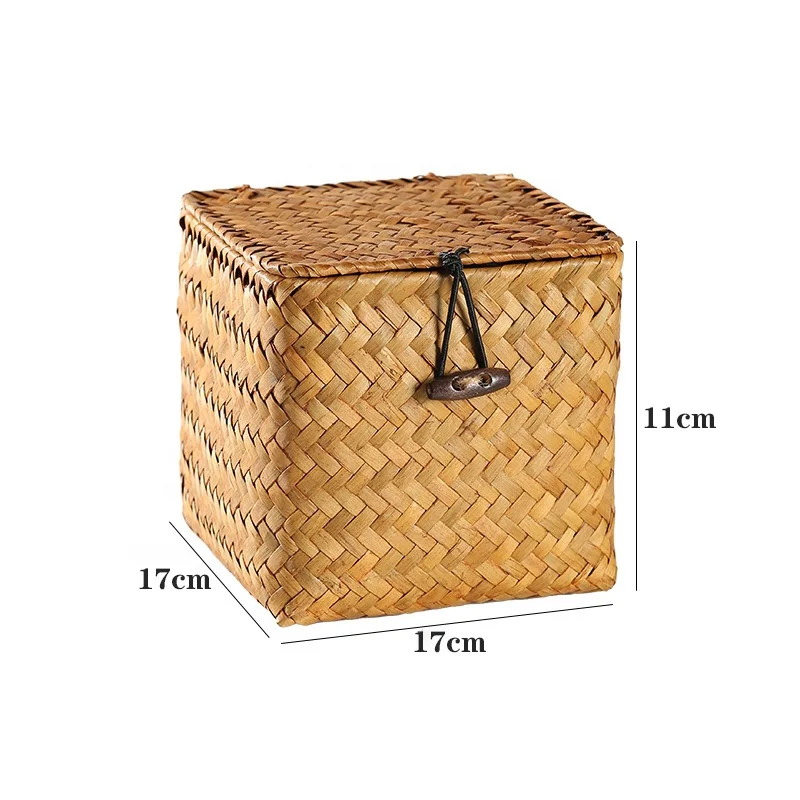 Home Decoration Rattan Gift Baskets Handmade Bamboo Woven Gifts Boxes Wholesale Custom Size Diy Customized Gift Basket