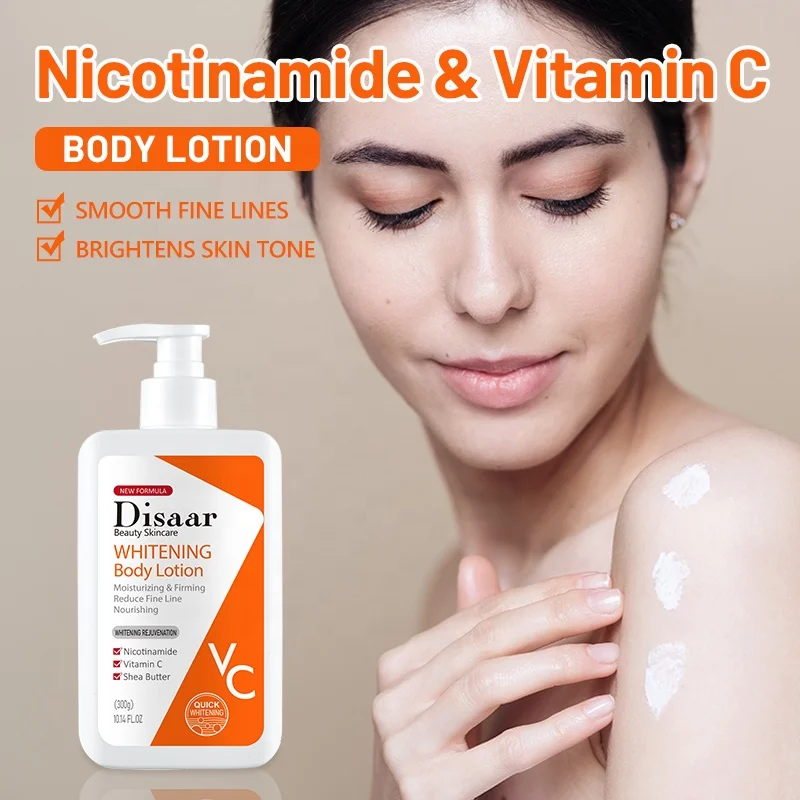 Disaar Quick Whitening Vitamin C Brightening Moisturizing Firming Niacinamide Body Lotion